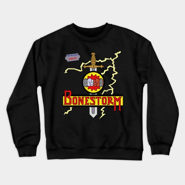 Bonestorm Crewneck Sweatshirt by Meta Cortex